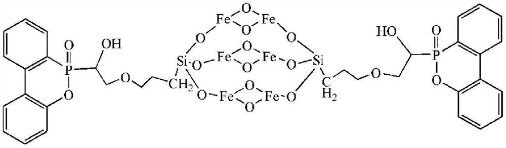 A preparation method of phosphorus-containing silicon hybrid nano-hydroxides that improve the application of epoxy resins under liquid oxygen