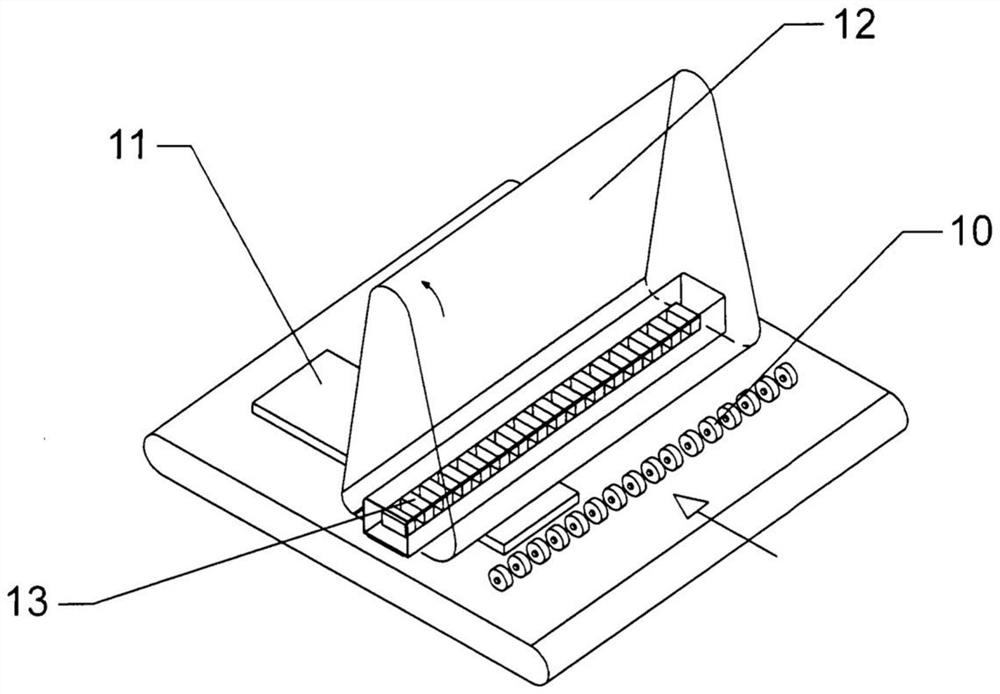 Device and method for using abrasive belt in continuously running abrasive belt grinding machine in laterally precisely defined manner