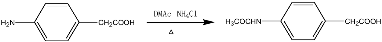 A kind of preparation method of acetaminophenacetic acid