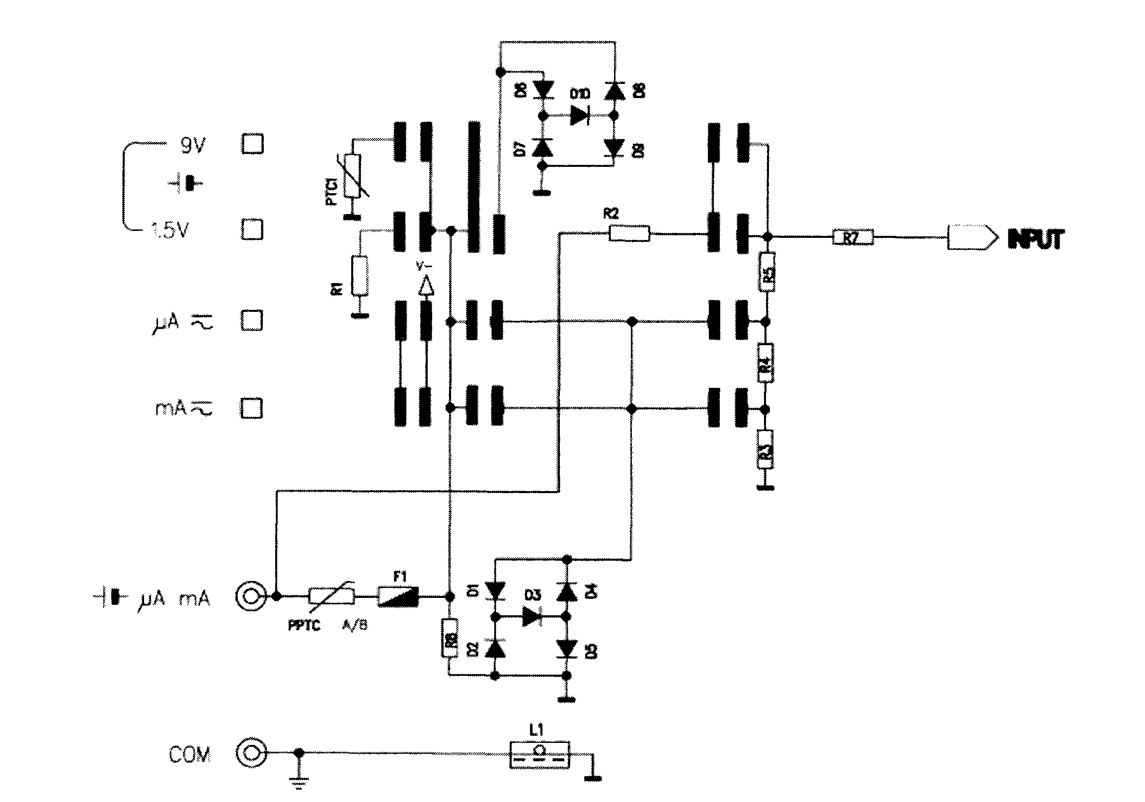 High-voltage error detection protecting method of avometer and avometer