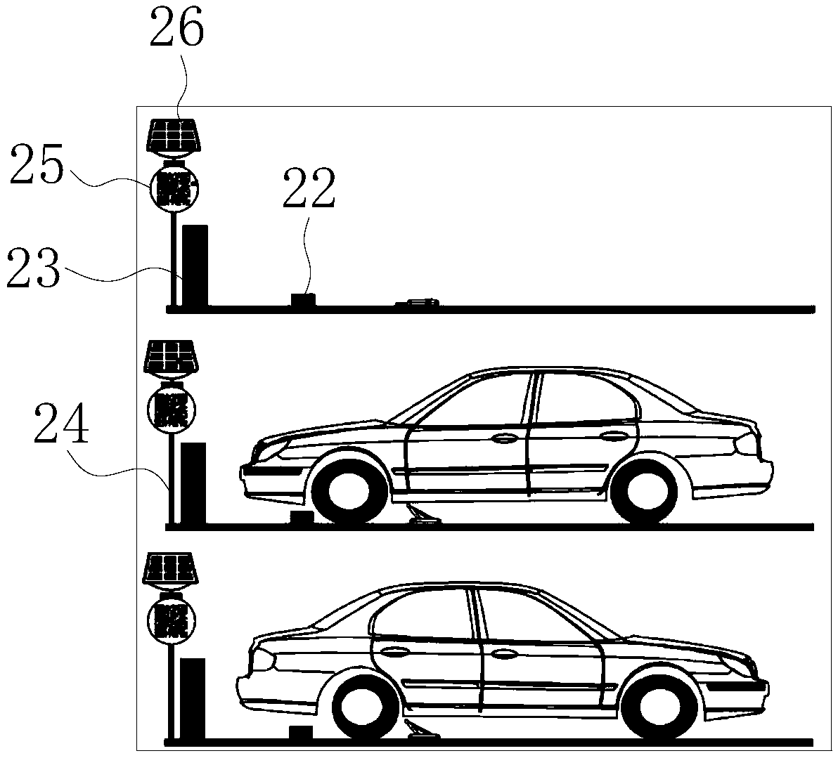 Height-adjustable stop type parking lock