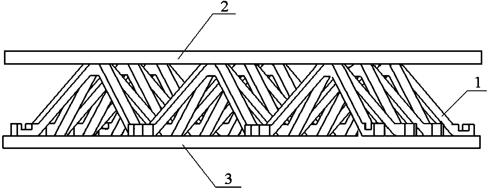 Metal pyramid type lattice sandwich plate and preparation method thereof