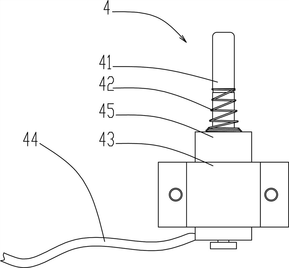 Lifting type tail yarn retaining device and control method