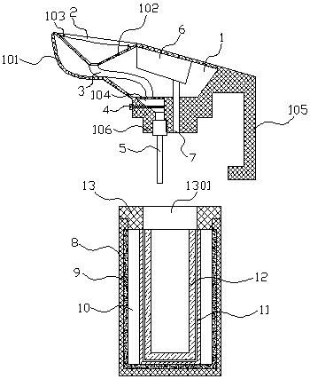 Snake venom picking device