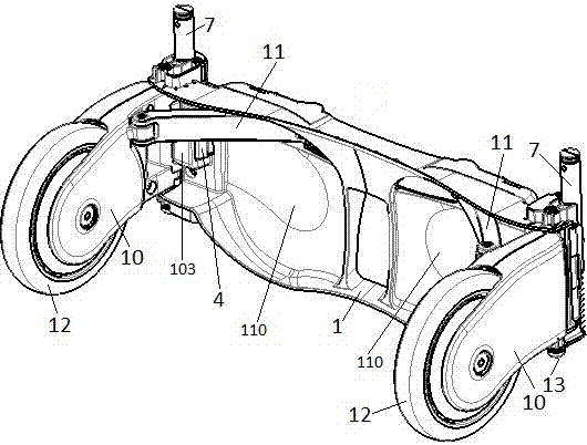 Draw-bar box wheel collection and ejection device