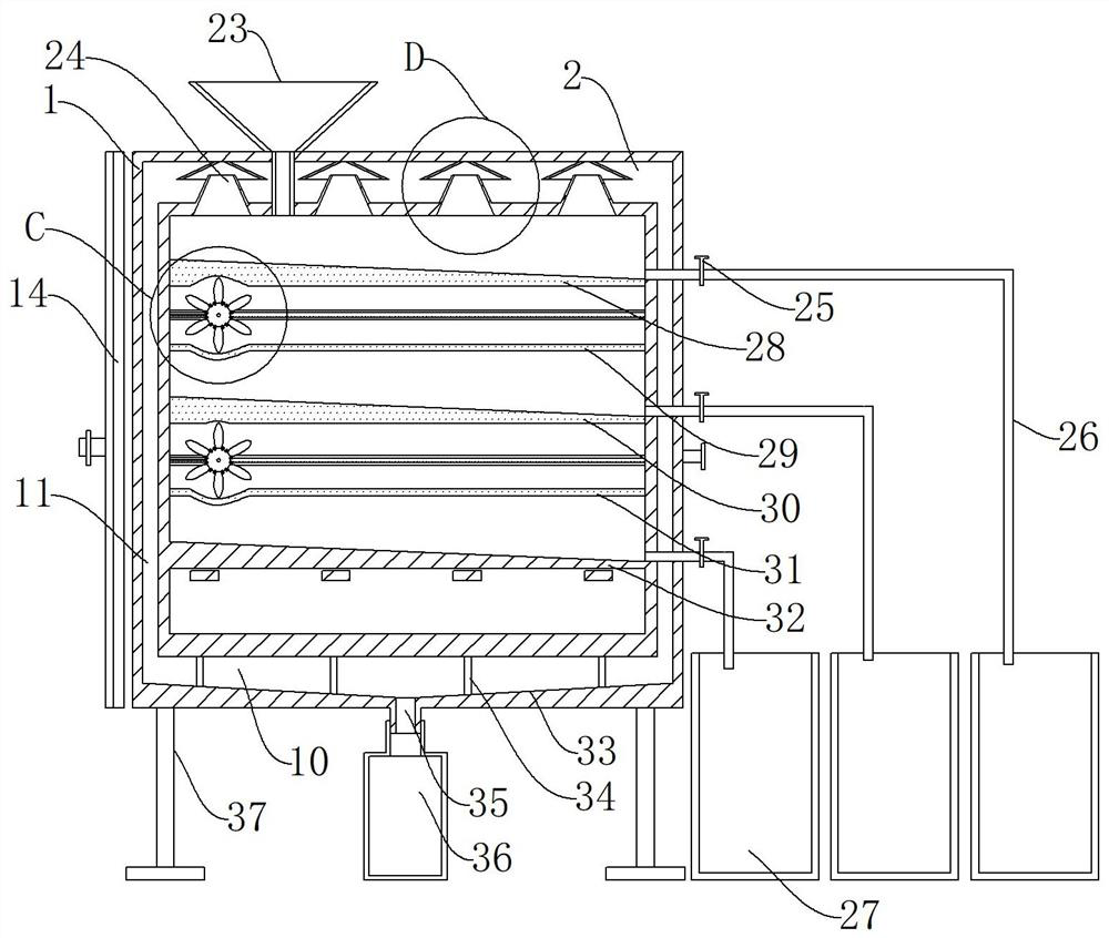 Hydraulic ring investigation sampling device