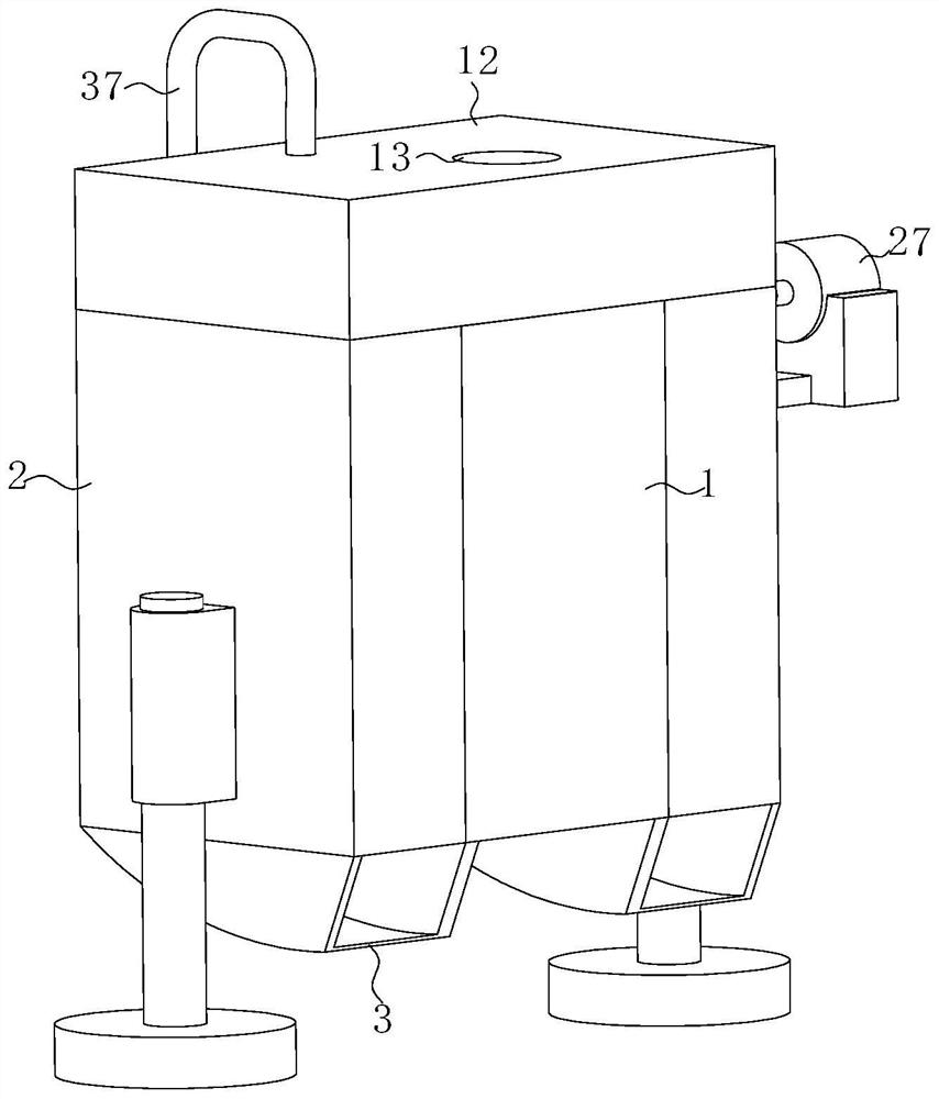 Sewage treatment device based on shipbuilding