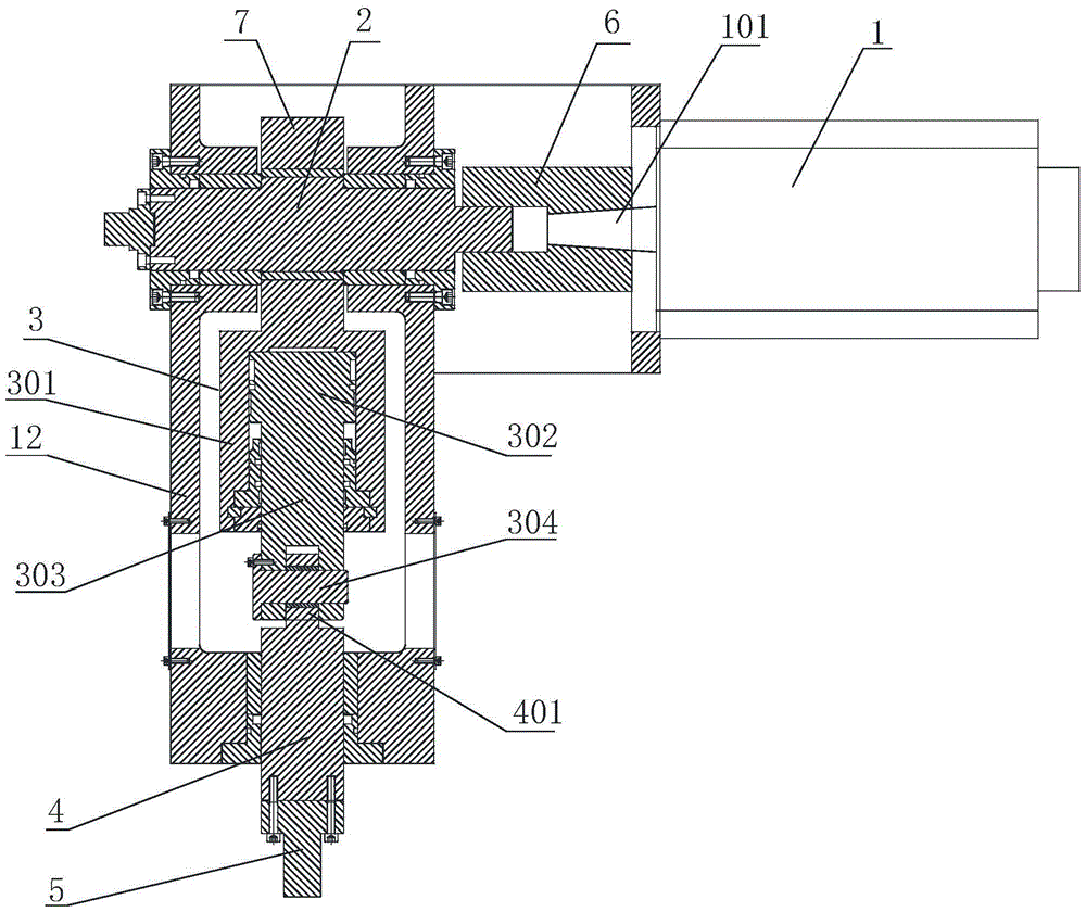 Servo motor and oil cylinder compound stamping mechanism and stamping method