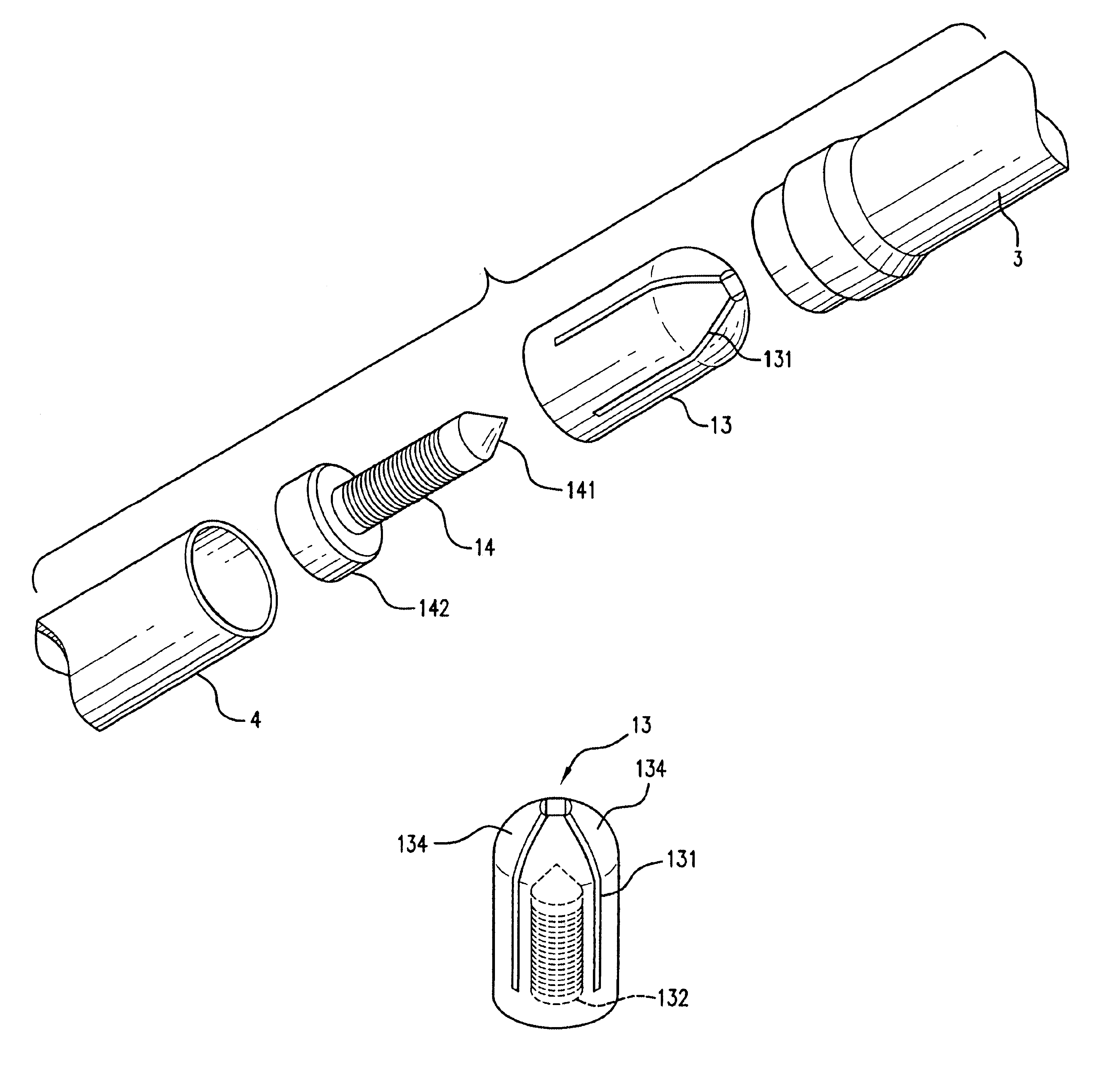Stagelessly adjustable telescopic walking stick with a position retaining device