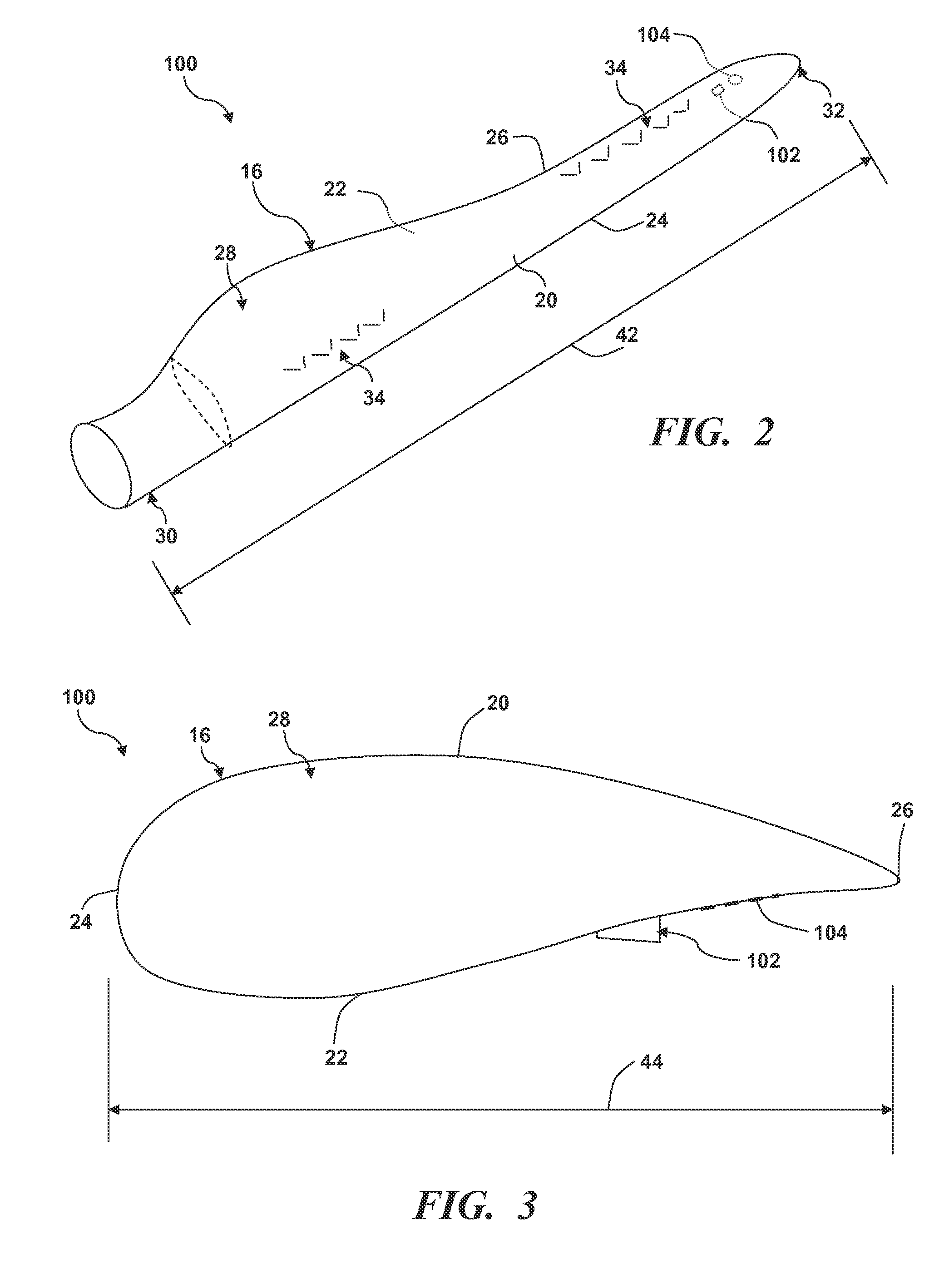 Airflow modifying element for suppressing airflow noise
