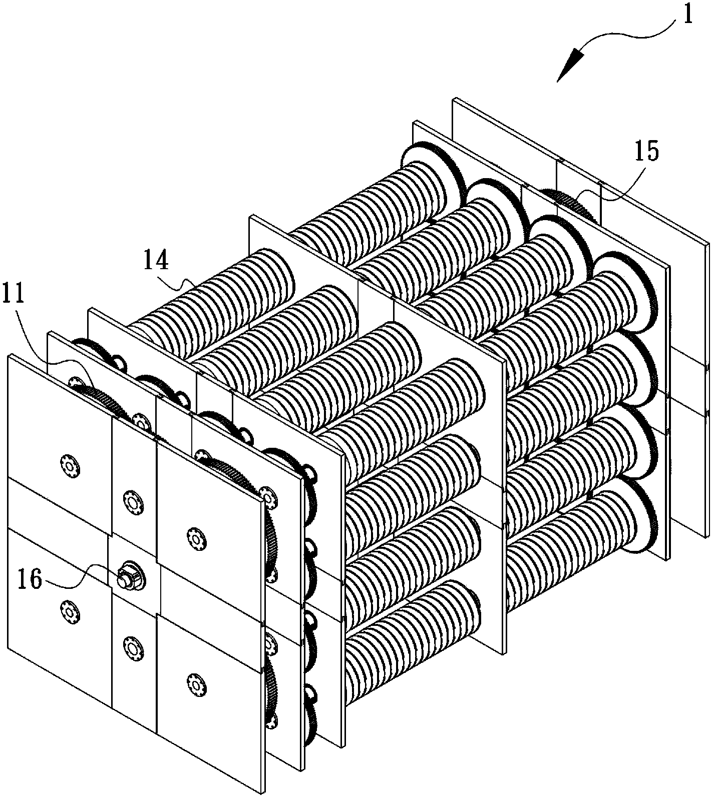 Energy storage device for storing energy as spring torsion