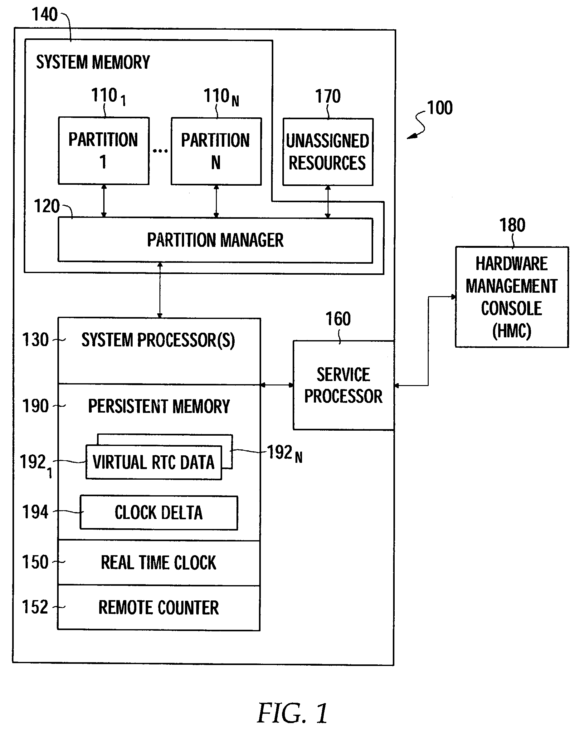 Virtual real time clock maintenance in a logically partitioned computer system