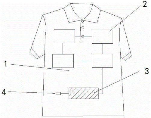 Garment with power storage function and fine heat insulation effect