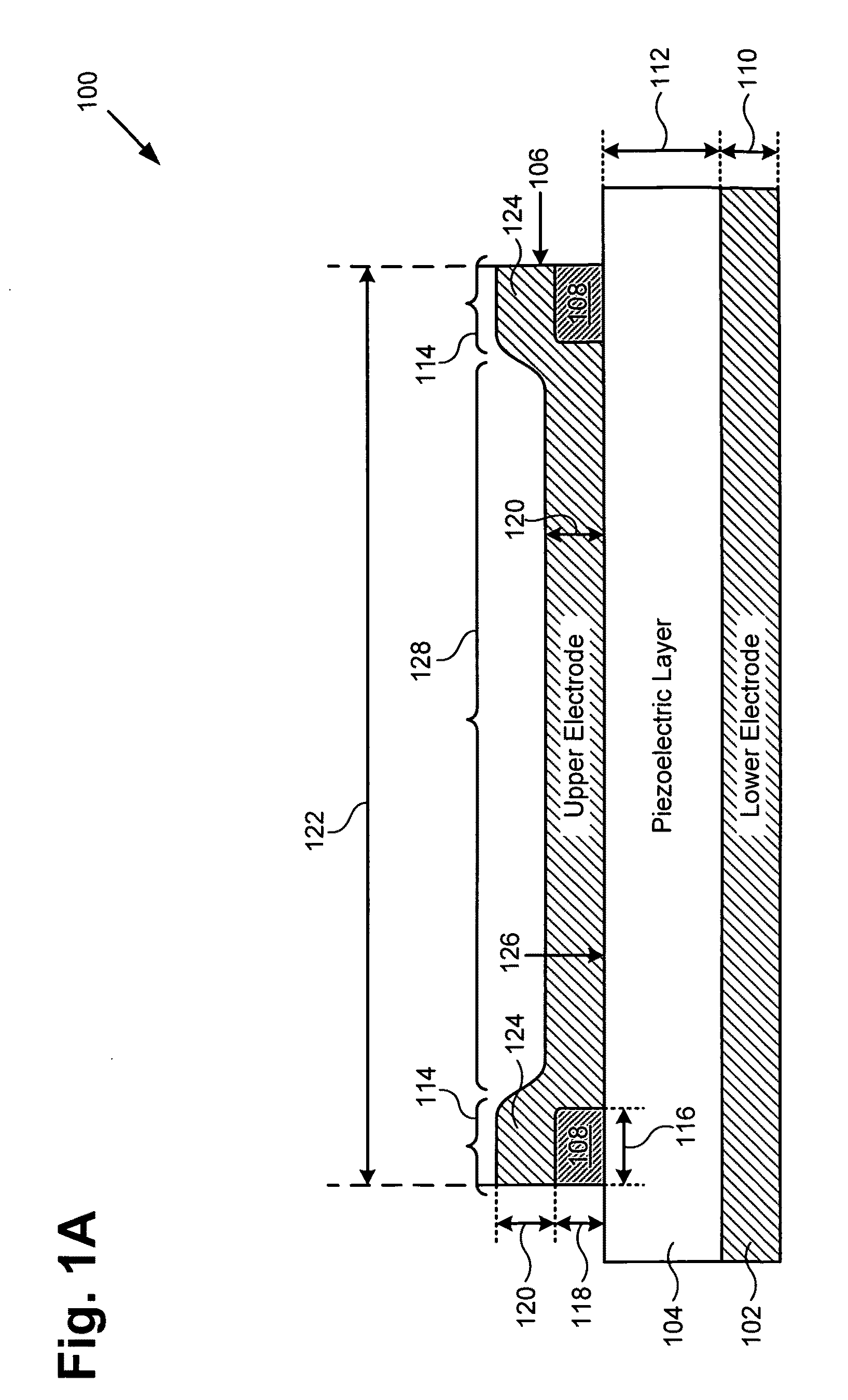 Bulk acoustic wave resonator with controlled thickness region having controlled electromechanical coupling