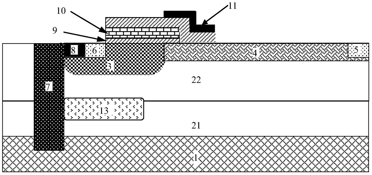 rfldmos device and its manufacturing method