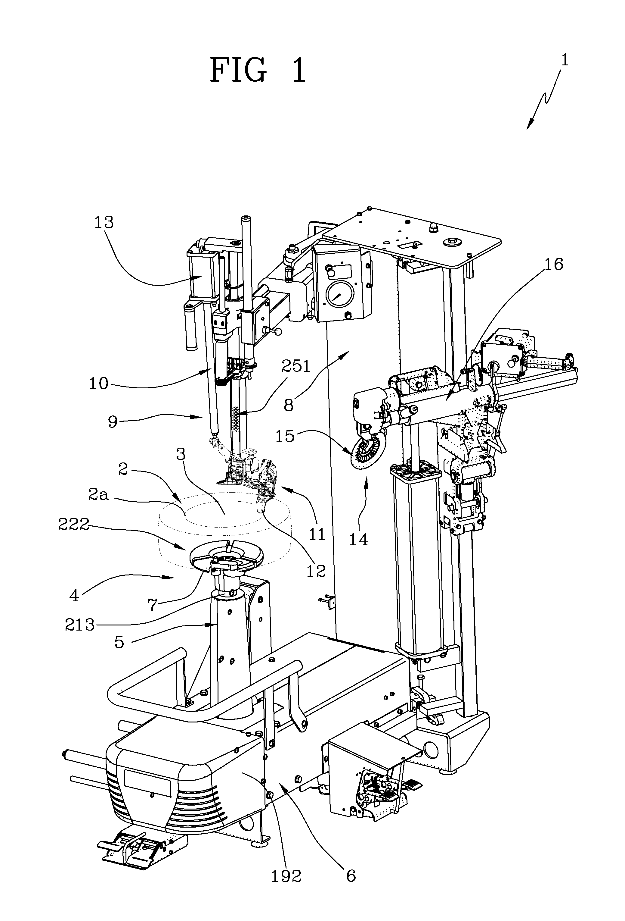 Apparatus and method for mounting and removing tyres on and from respective wheel rims