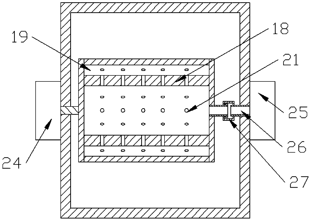 Cleaning and drying device for machining