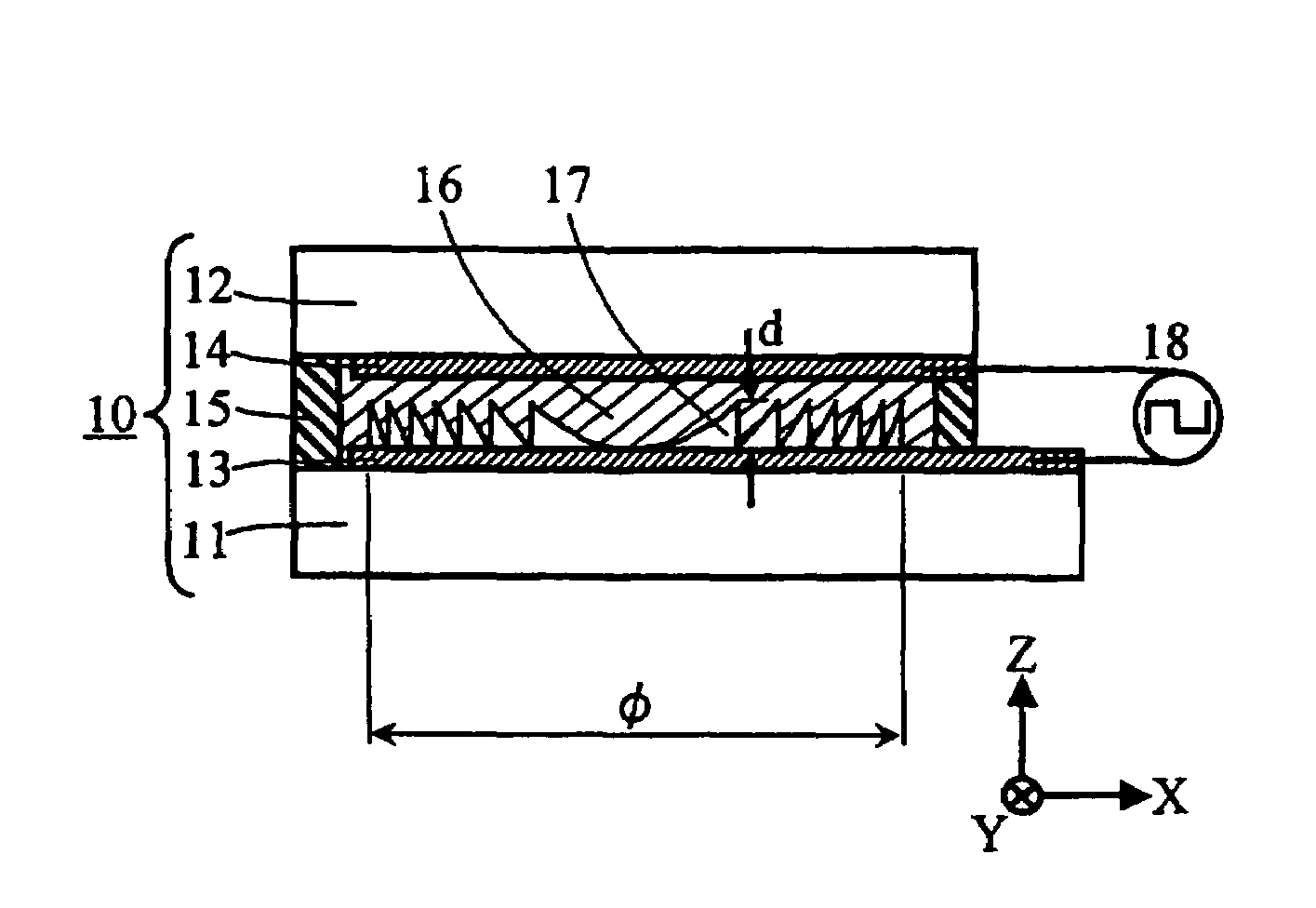 Liquid crystal lens element and optical head device