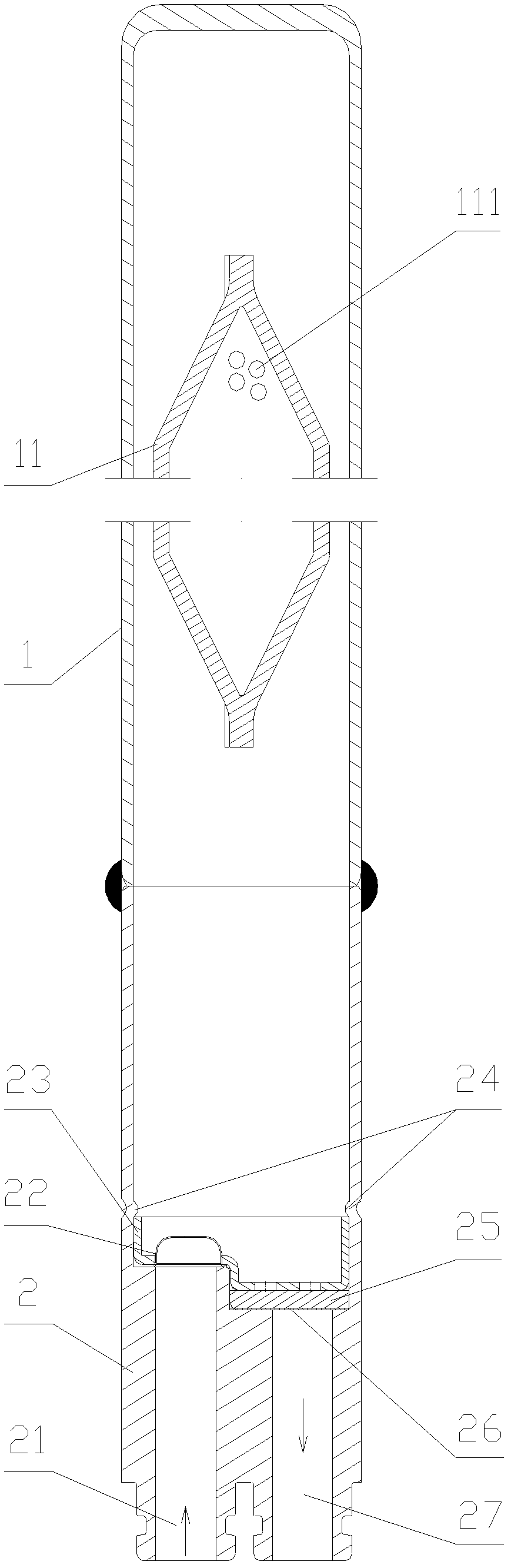 Air conditioner refrigeration system and liquid reservoir thereof