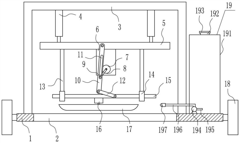 Concrete grinding equipment for rural ditch construction