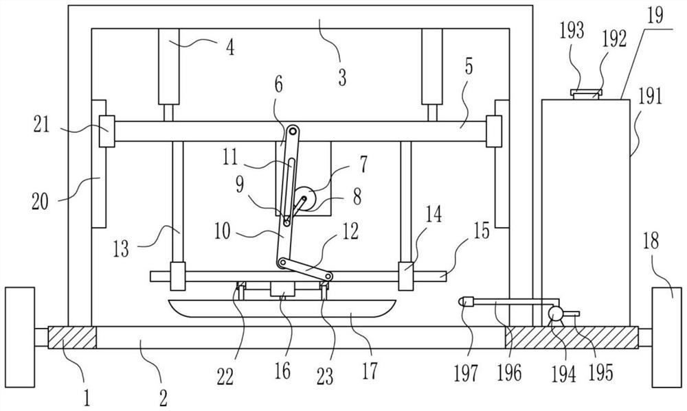 Concrete grinding equipment for rural ditch construction