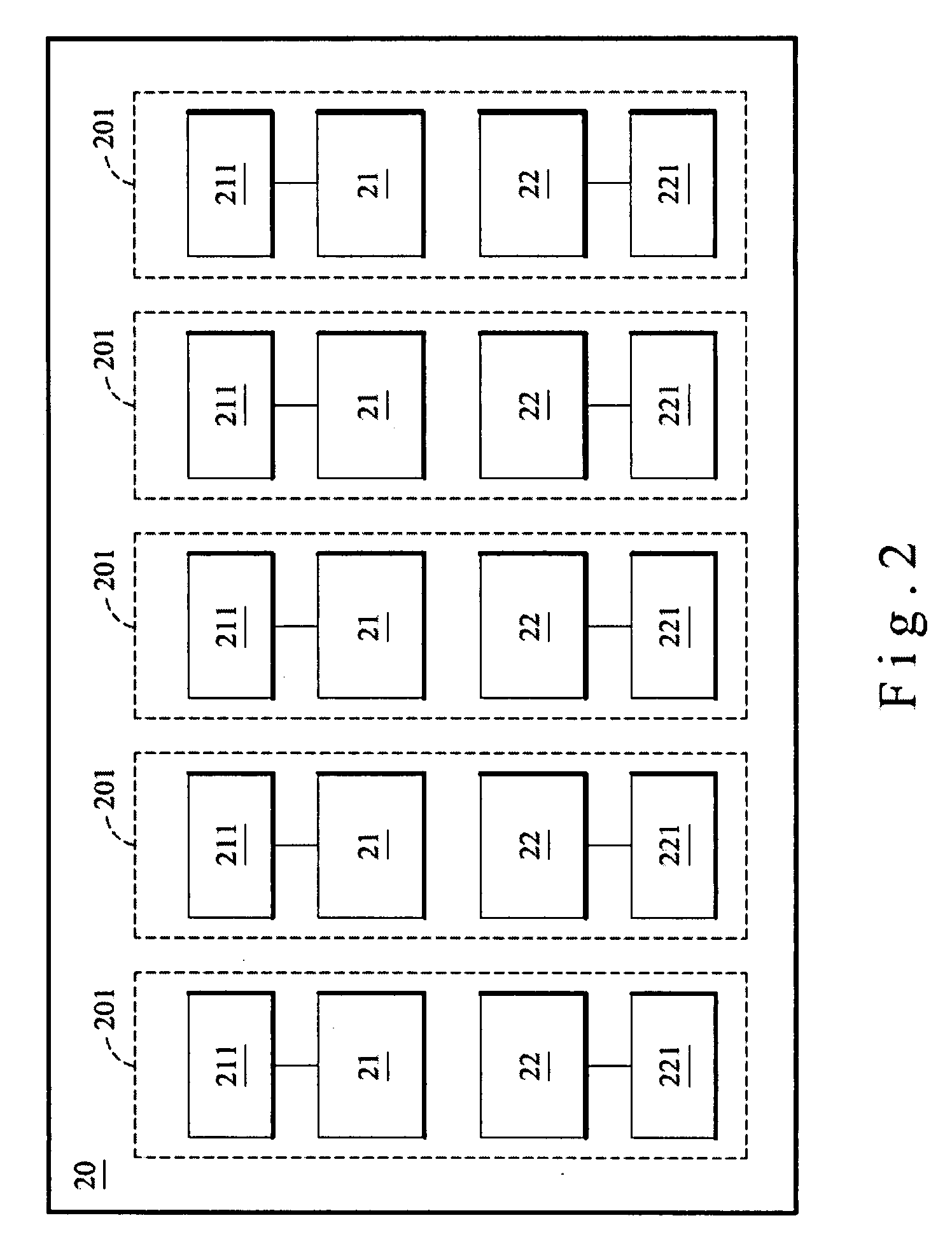 Structure of test area for a semiconductor tester