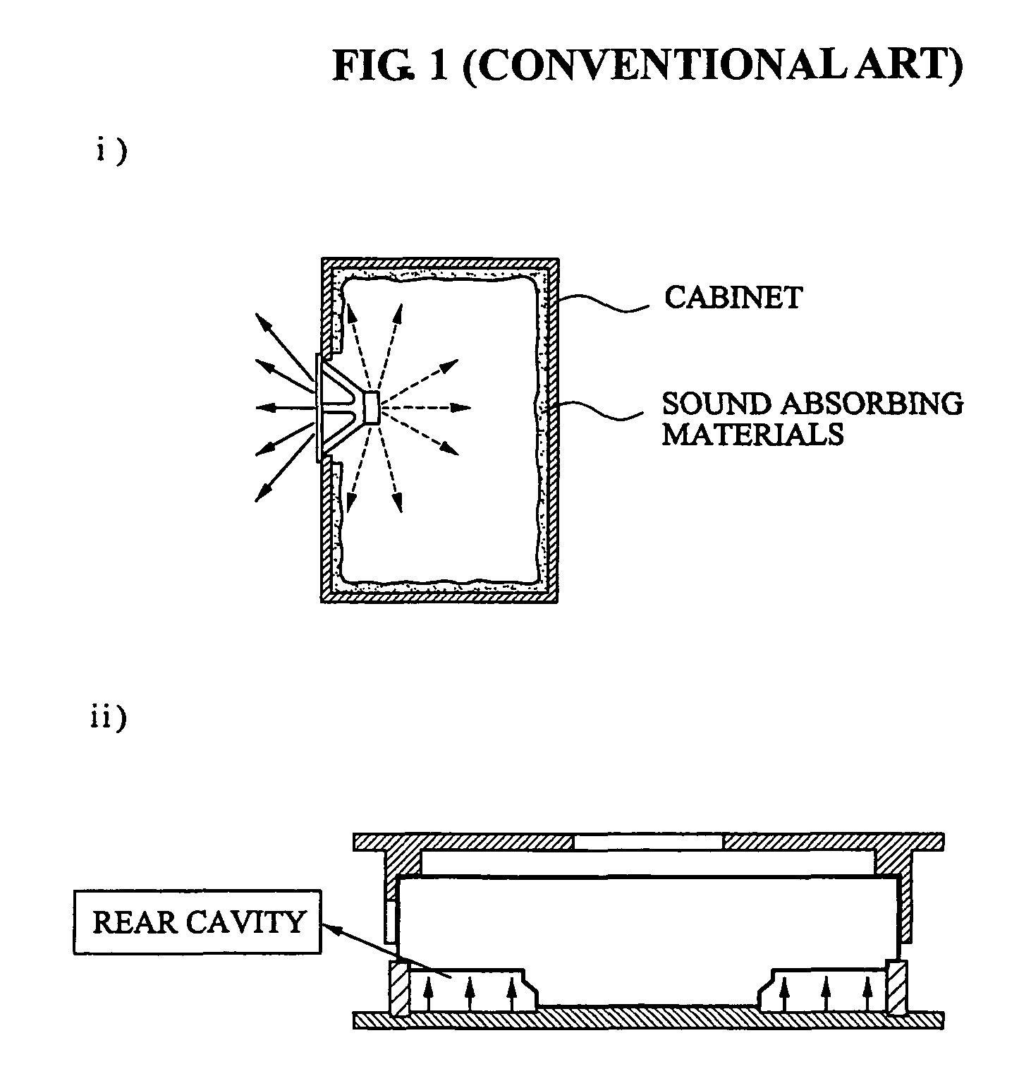 Stereo speaker system having acoustic filter for improving low frequency characteristic