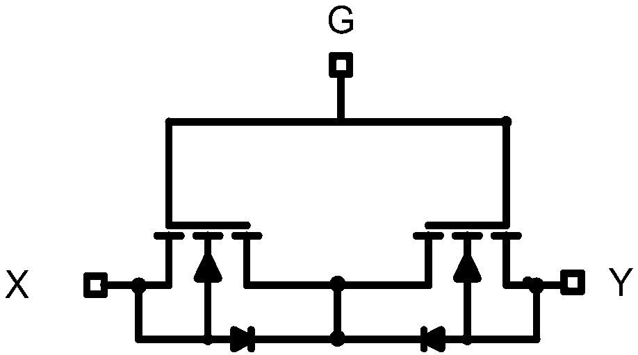 Control circuit and a method for a bi-directional switch of a dual semiconductor switch tube