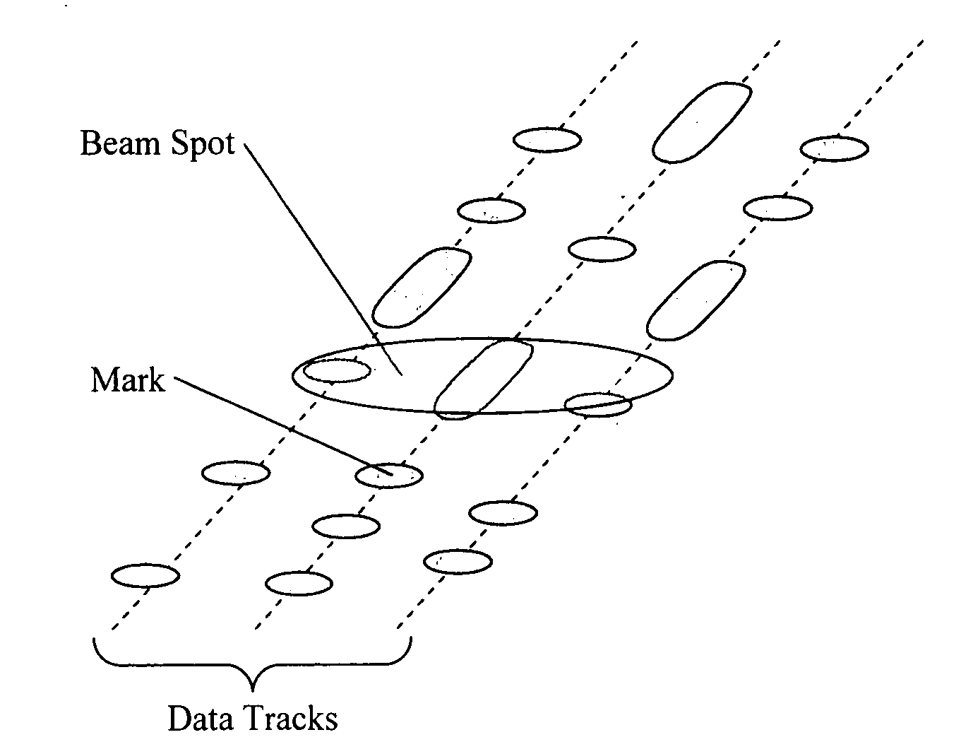 Optical disk medium and tracking method