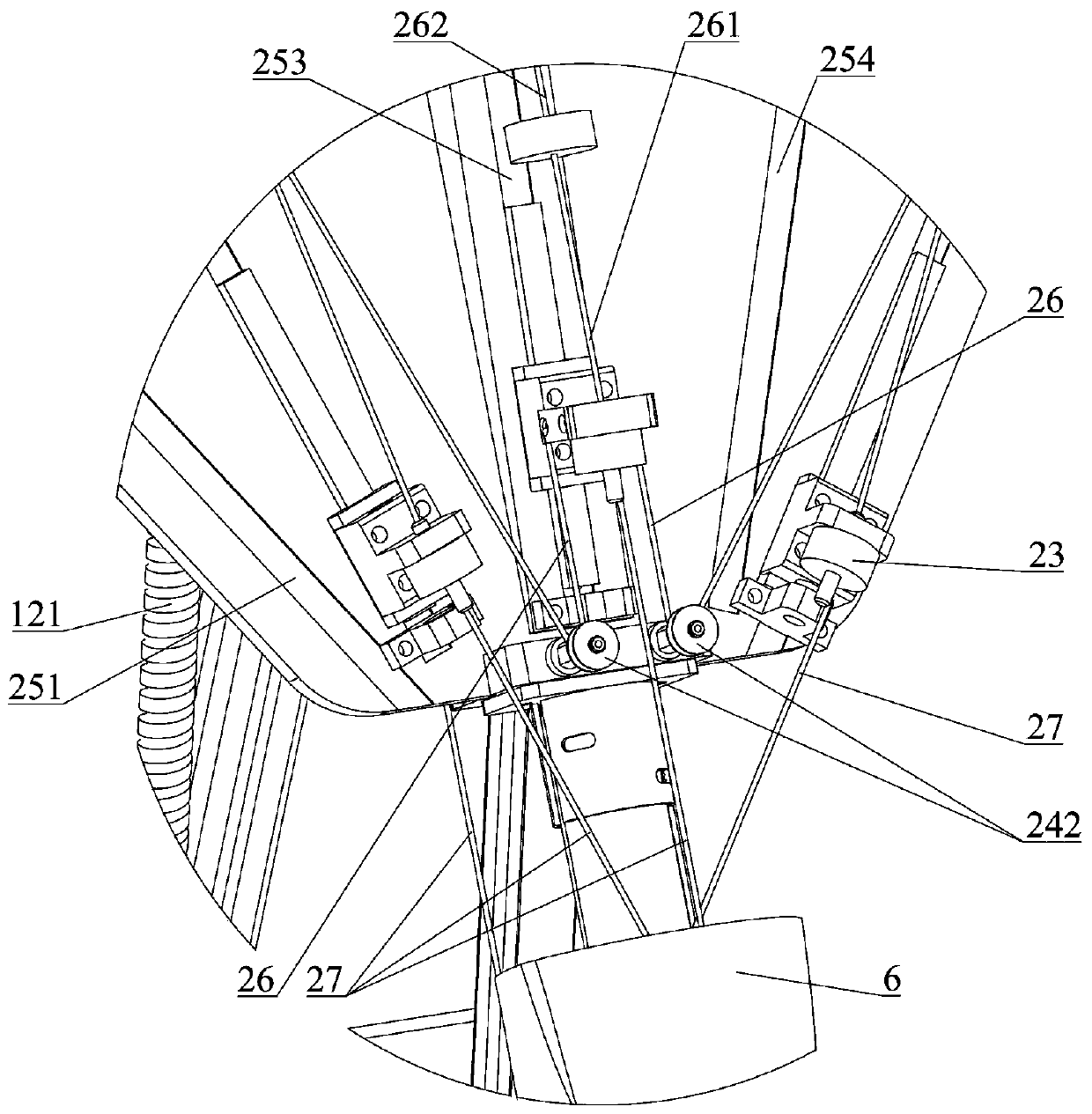 Knee joint dynamic simulation device