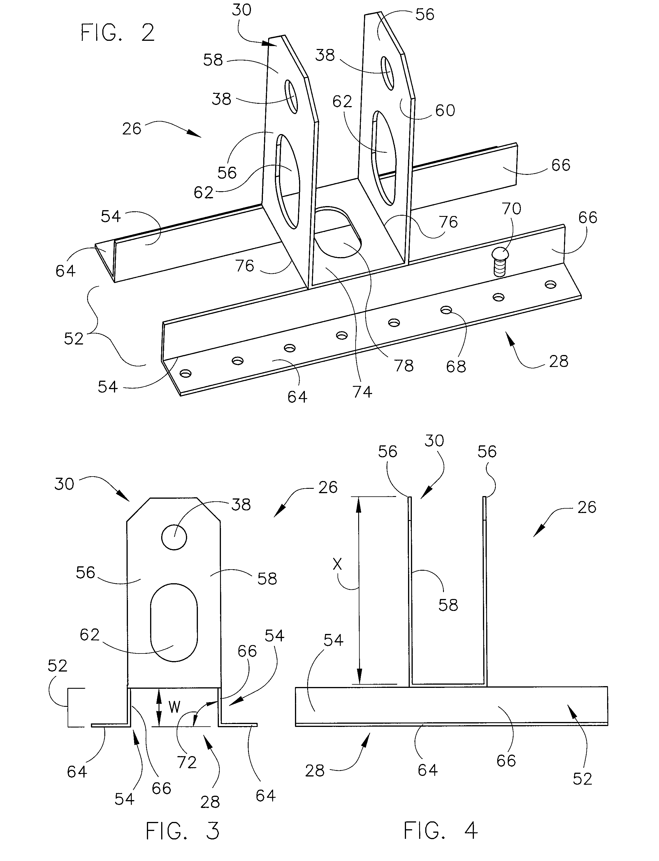 Load bearing wall formwork system and method