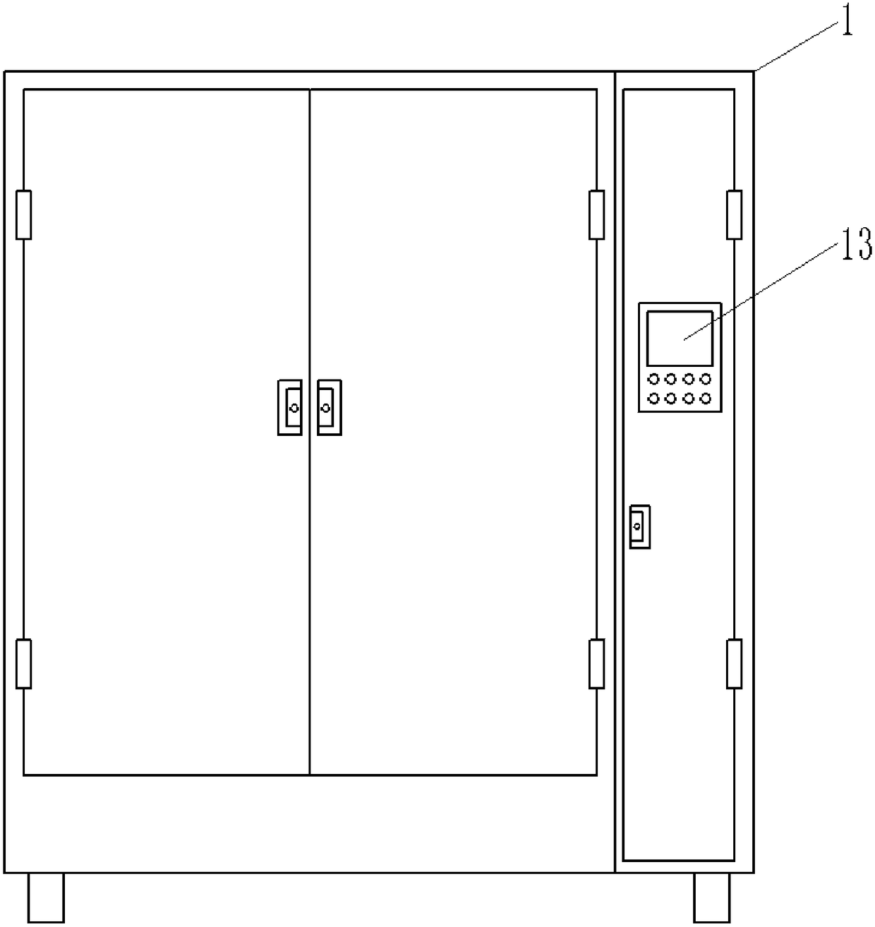 Novel silk cloth storage cabinet