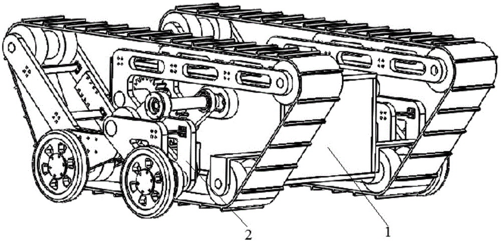 Track deformable robot mobile platform