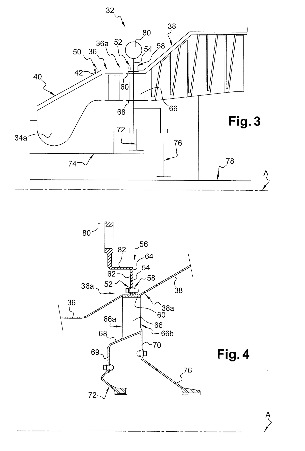 Intermediate casing for a turbomachine turbine