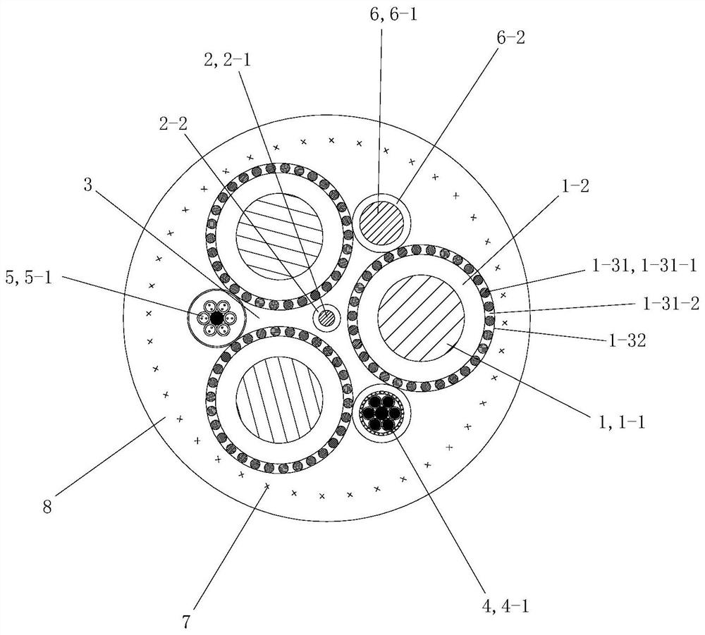 Drag-and-drop photoelectric composite cable and production process for aboveground mining engineering