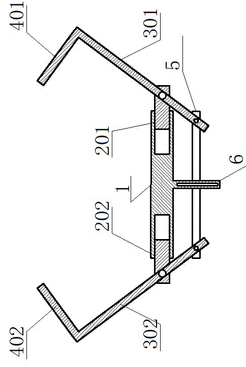 Method for collecting rubbish by using sliding deformation wide-mouth cleaning device