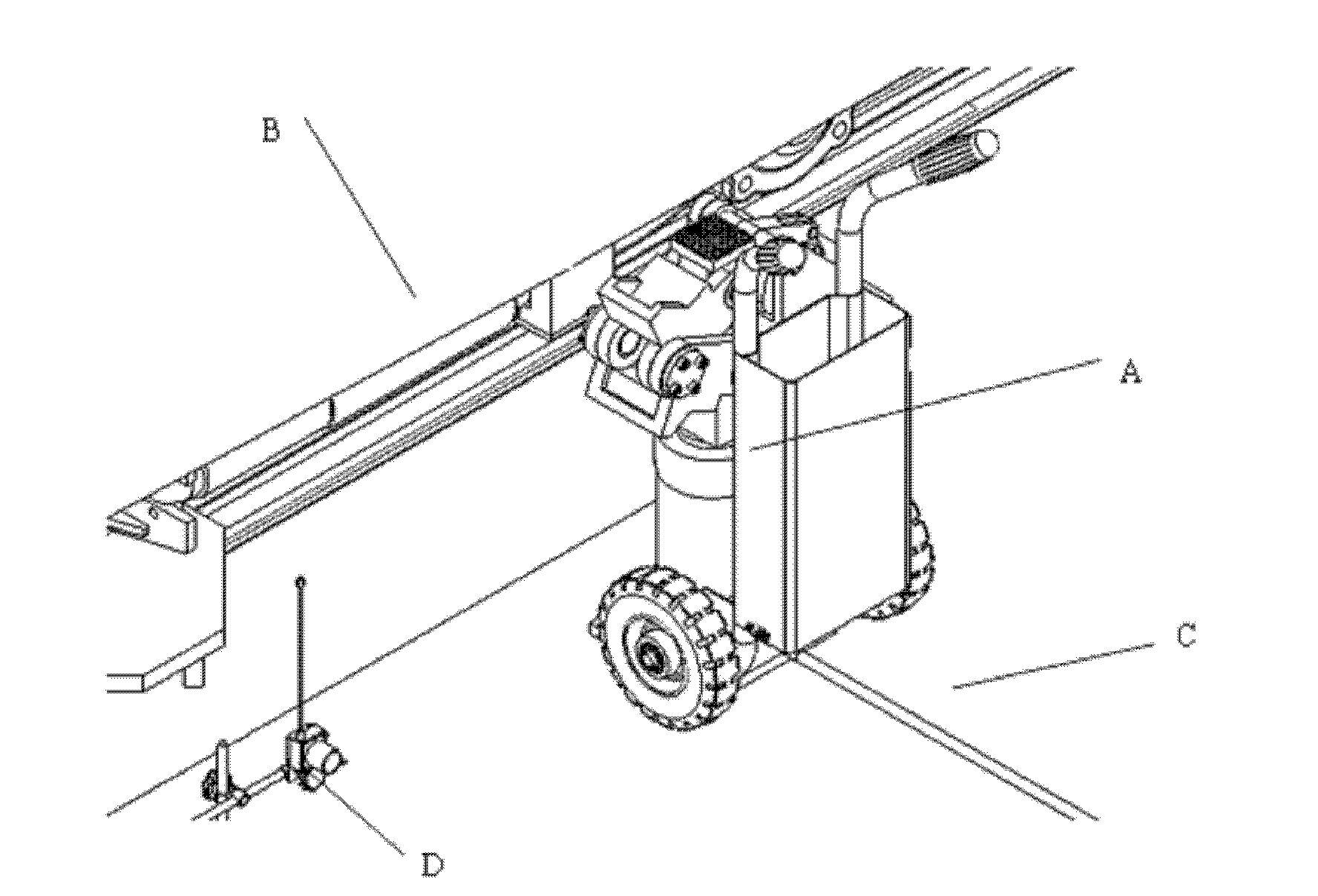 System for testing vibration attenuation of suspension of rail vehicle