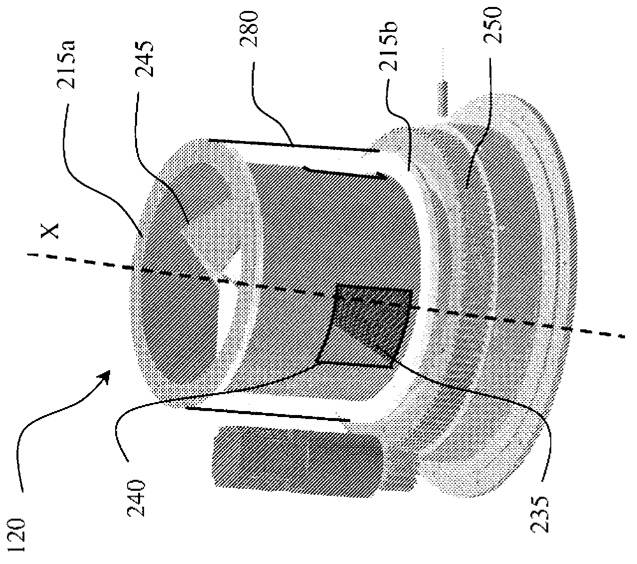 Valve device for high voltage cable insulator manufacturing