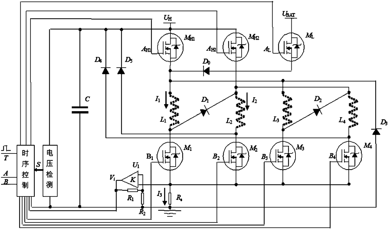 High-speed solenoid valve drive circuit for dual injectors of opposed two-stroke engines