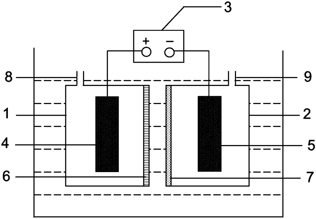 Immersed electrochemical in-situ nutrient salt enrichment device and method for removing nutrient salt from surface water