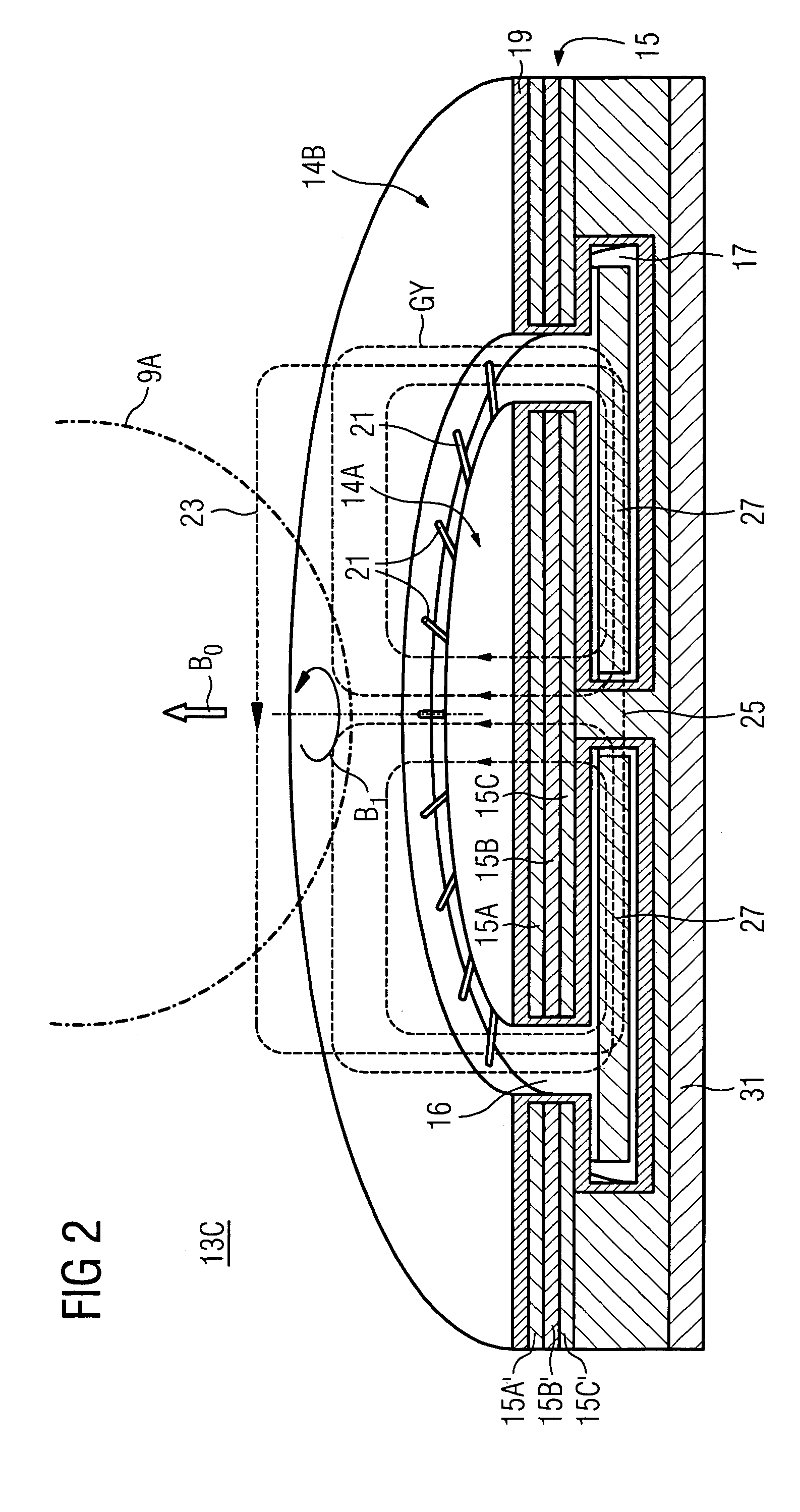 Generator of a time-variable magnetic field and magnetic resonance device