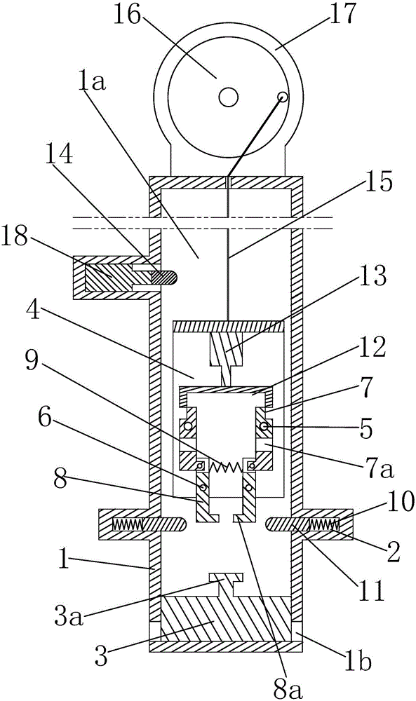 Energy-saving type automatic forging device for metal part