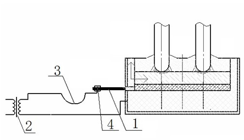 Device and method for drilling tap hole on submerged-arc furnace through oriented plasma