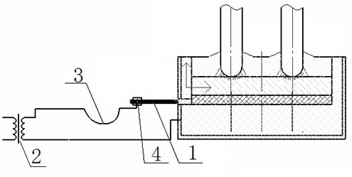 Device and method for drilling tap hole on submerged-arc furnace through oriented plasma