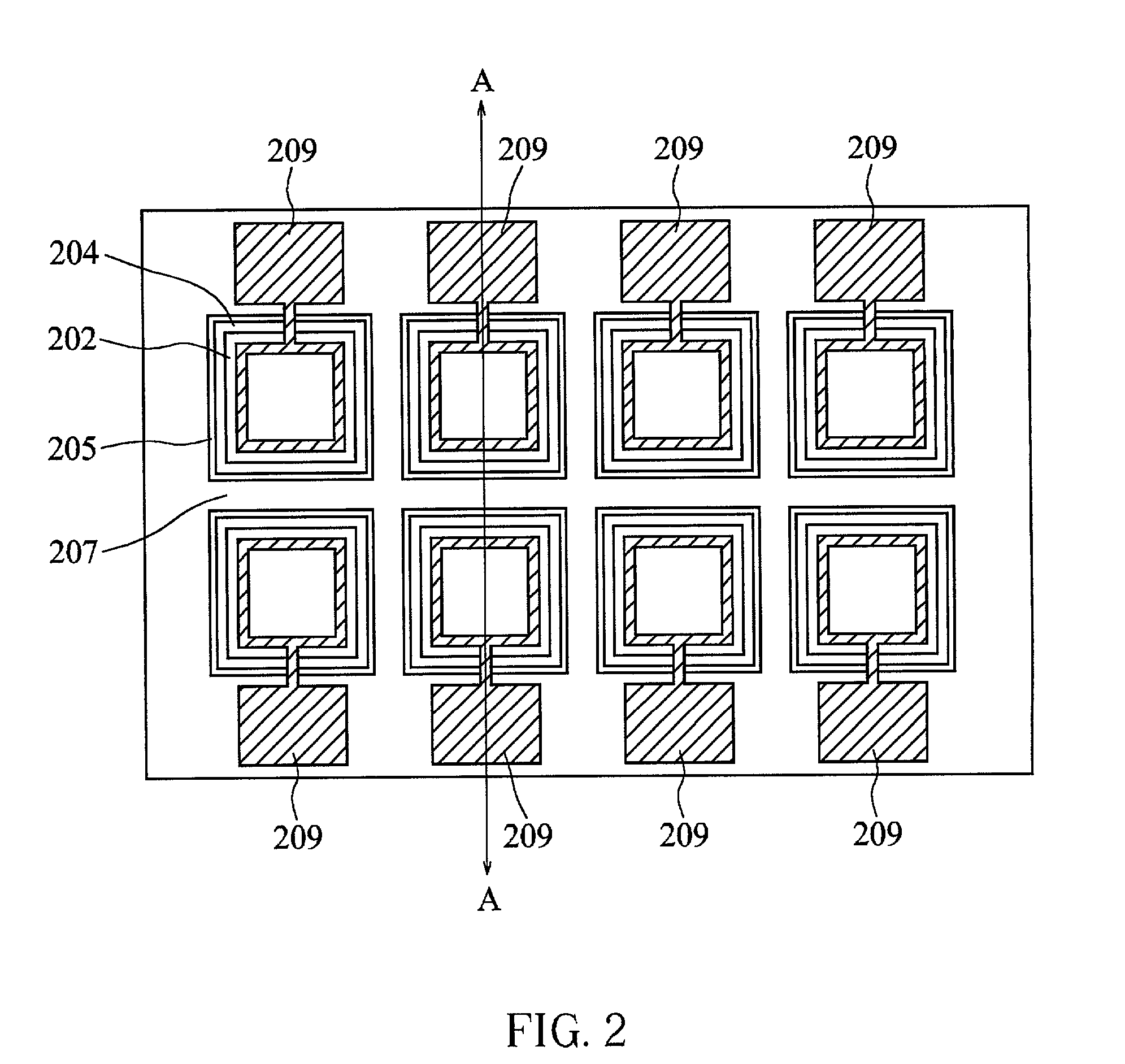 LED array with optical isolation structure and method of manufacturing the same