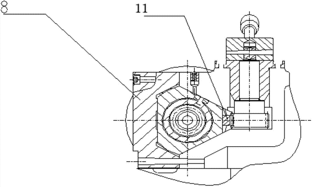 Special-shaped-surface modular grinder tailstock center sleeve support structure and using method thereof