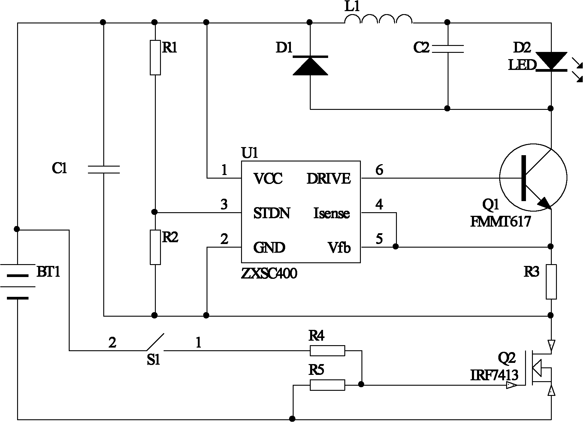 Light-emitting diode (LED) driving circuit