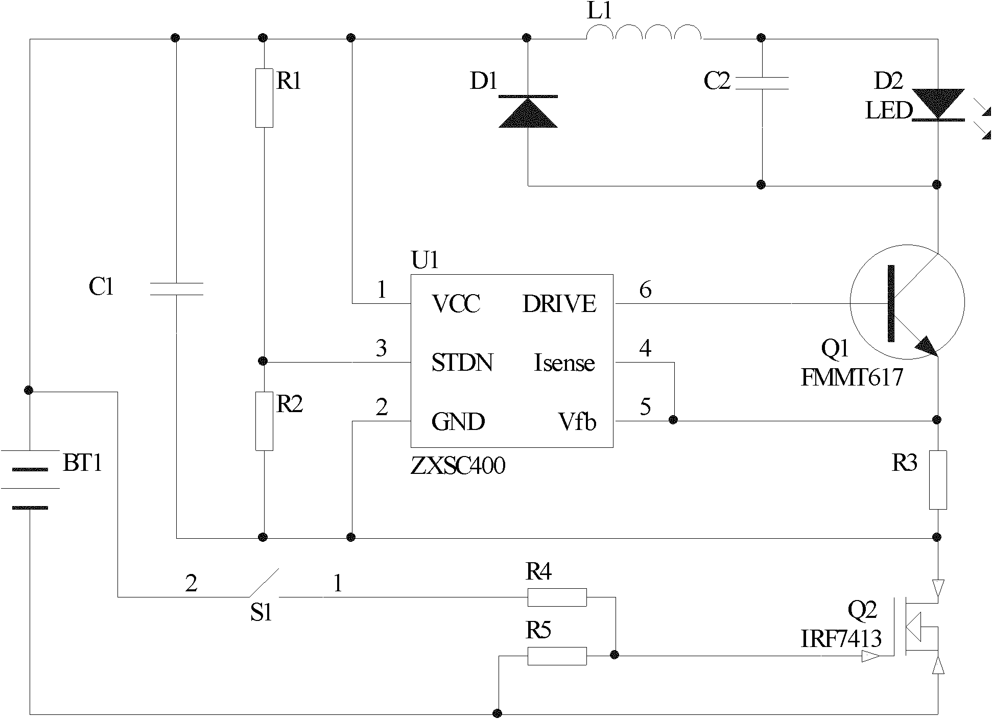 Light-emitting diode (LED) driving circuit