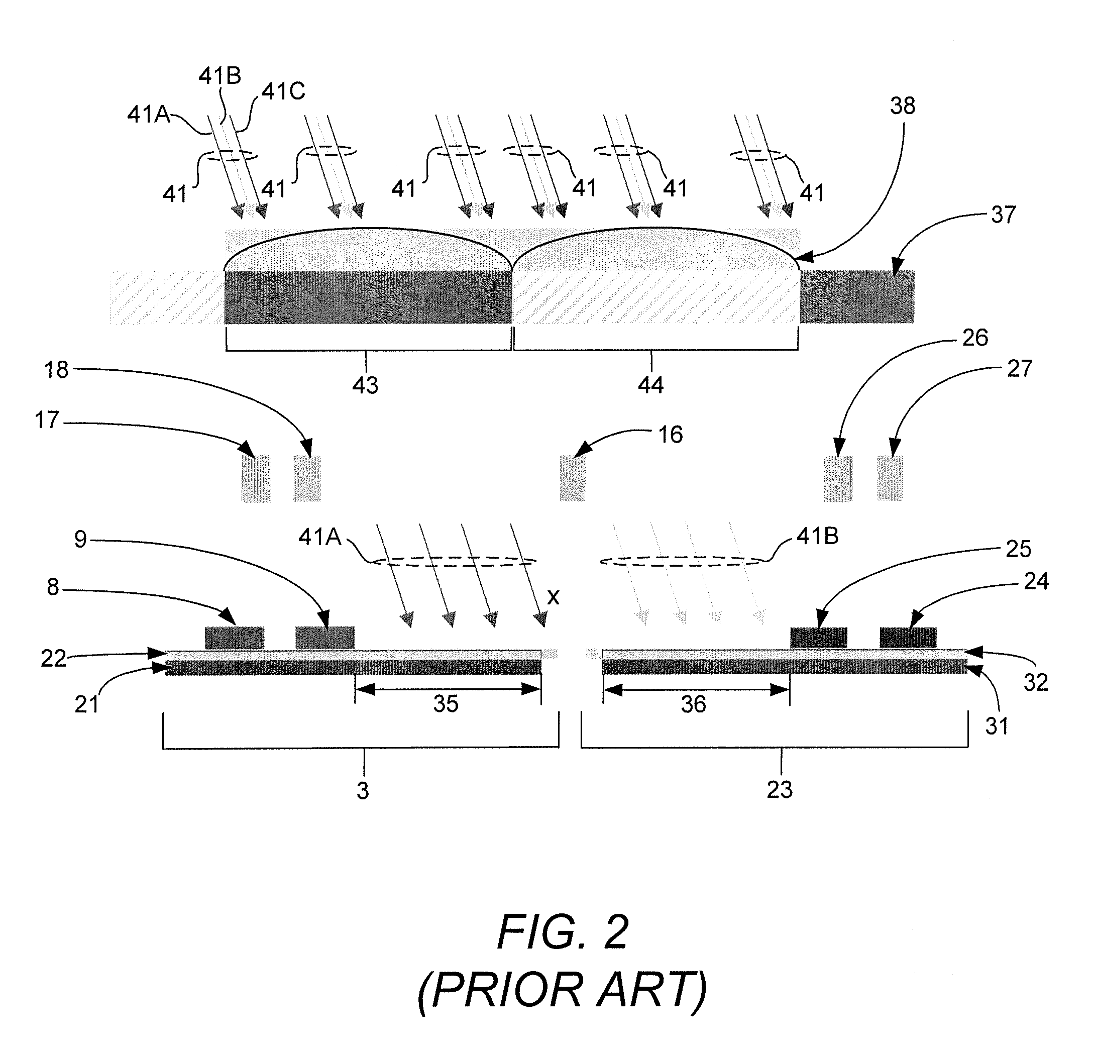 Method and apparatus for preventing or reducing color cross-talk between adjacent pixels in an image sensor device