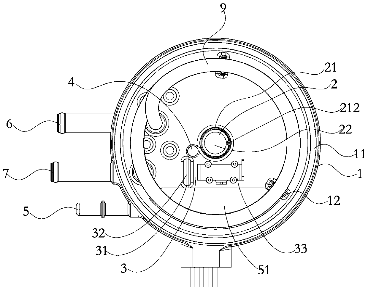 Integrated urea solution sensor